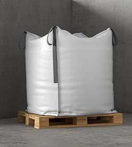 Bulk Salt Tote Super Sack on Pallet